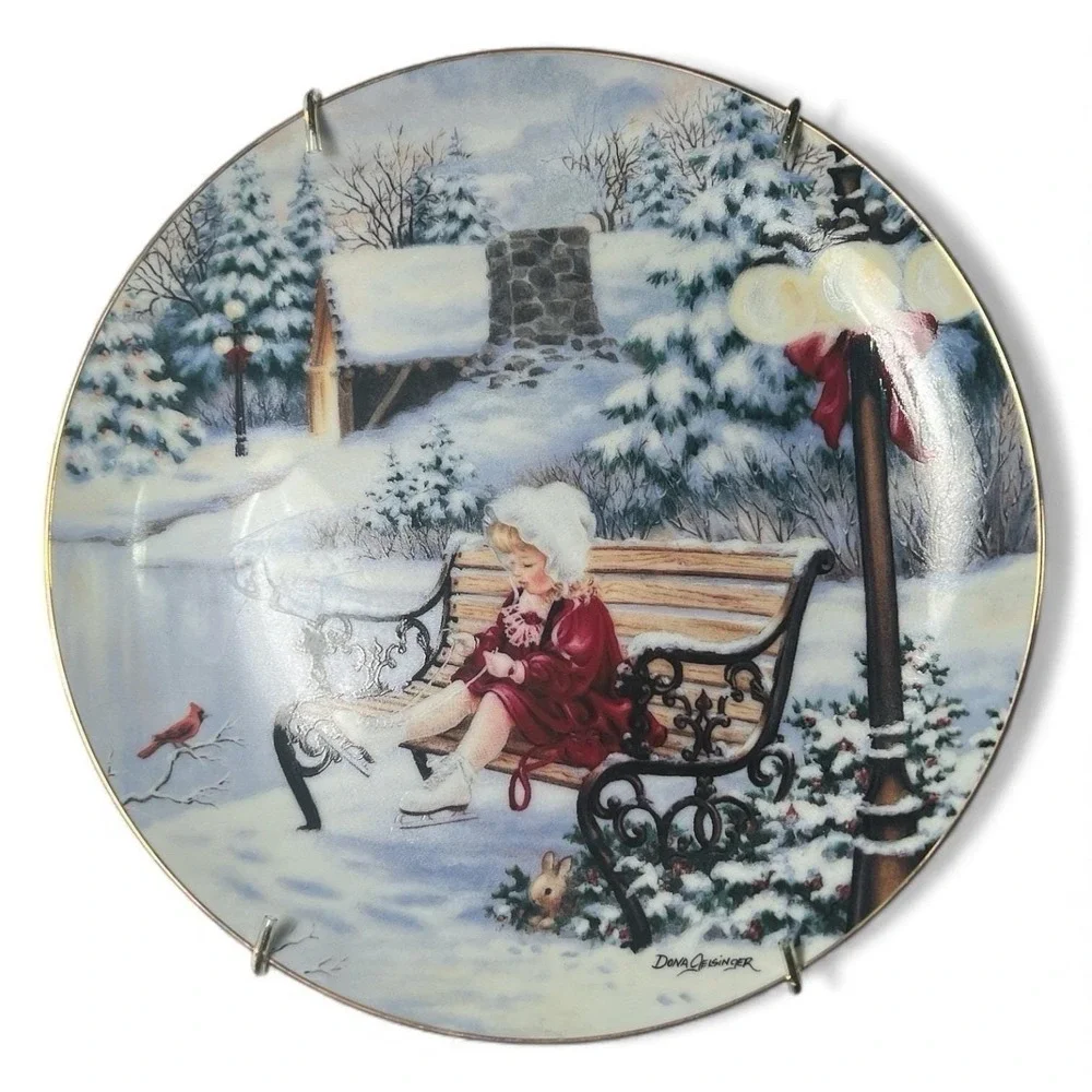 Dona Gelsinger Winter Wonderland Limited Ed Collection Set of 5  Plates 8